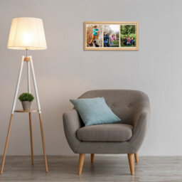 AK Frames 16X8 Navy Blue Sleek Multi Photo Frame With Ivory Mount - Holds 3 Apertures (3X) 7X5 Photos - thumbnail 3