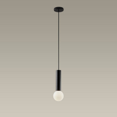 Luminosa Lighting Luminosa Mist Bathroom Ceiling Simple Pendant Light Metallic Black E14 - image 1