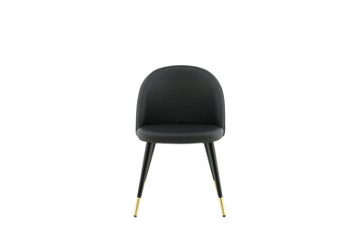 Set Of 2 Pu/ Velvet Dining Chairs -D57Xw50Xh77Cm, Seat Height 43Cm - image 1