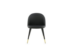 Set Of 2 Pu/ Velvet Dining Chairs -D57Xw50Xh77Cm, Seat Height 43Cm - thumbnail 1