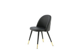 Set Of 2 Pu/ Velvet Dining Chairs -D57Xw50Xh77Cm, Seat Height 43Cm - thumbnail 4