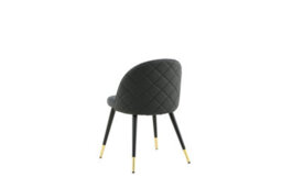 Set Of 2 Pu/ Velvet Dining Chairs -D57Xw50Xh77Cm, Seat Height 43Cm - thumbnail 7
