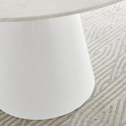 Furniturebox Uk Palma Beige Stone Effect Round Dining Table & 6 Grey Corona Black Leg Chairs - thumbnail 6