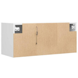 Berkfield Durable Tv Wall Cabinet With Led Lights White 80X31X35 Cm - thumbnail 8