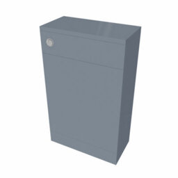 Sundaze Gloss Grey Bathroom Freestanding Back To Wall Wc Unit Toilet Cabinet 500mm - thumbnail 3