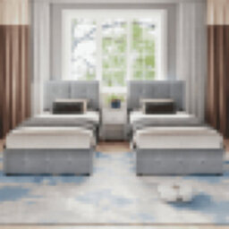Matteo Grey Velvet Ottoman Bed Frame With Hydraulic Lift Storage, Versatile Spliced Design (180X190Cm) - thumbnail 7