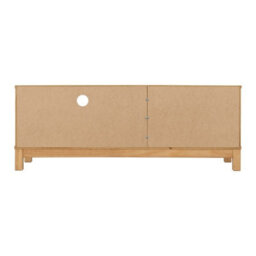 Seconique Corona Rattan 1 Door 1 Drawer Tv Unit In Distressed Wax Pine And Rattan Effect - thumbnail 5