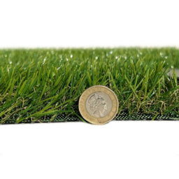 "Hampton 28mm Artificial Grass, Pet-Friendly Fake Grass, Non- Slip Artificial Grass For Patio, Decks-6M(19'8"") X 4M(13'1"")-24M²" - thumbnail 1