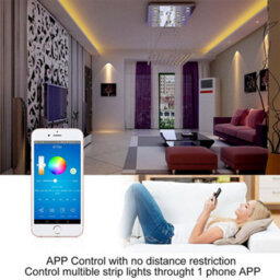 Ener-J Smart Wi-Fi Rgb Led Strip Light Kit 5M Ip65 12V - thumbnail 6