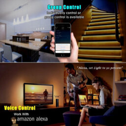 Ener-J Smart Wi-Fi Rgb Led Strip Light Kit 5M Ip65 12V - thumbnail 5