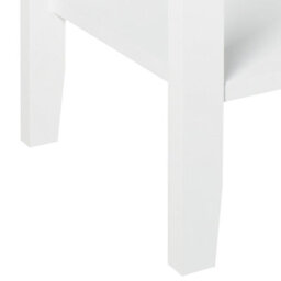Wyld And Coco Luxehome 1 Drawer Bedside Table White Mdf With Gold Handle, Wall-Mount Nightstand (W48 X D35 X H62Cm) - thumbnail 8