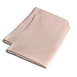 Serene Plain Dyed Soft Touch Pair Of Light Pink Housewife Pillowcases - thumbnail 2