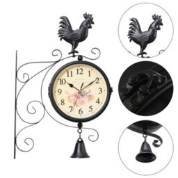 Outdoor Garden Paddington Station Wall Clock Double Sided Outside Bracket Round - thumbnail 5