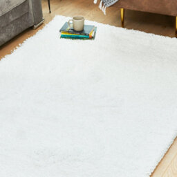 Bravich Snow White Plain Shaggy Circle Rug - California - 150Cm - thumbnail 5