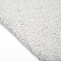 Bravich Snow White Plain Shaggy Circle Rug - California - 150Cm - thumbnail 3