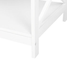 Beliani White Coffee Table 100 X 55 Cm, 2-Tier Modern Rectangular Design - thumbnail 6