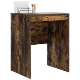 Berkfield Modern Writing Desk Smoked Oak Engineered Wood 60 X 50 X 76 Cm - thumbnail 3