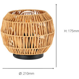 Loops Stylish Modern Black Table Lamp For Home Decor - Enhance Your Indoor Lighting - thumbnail 4