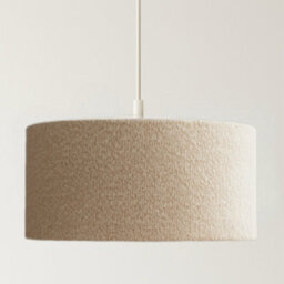 CGC Lighting Petra 45Cm Large Light Brown/taupe Boucle Ceiling Or Table Lamp Shade - thumbnail 1
