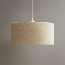 CGC Lighting Petra 45Cm Large Light Brown/taupe Boucle Ceiling Or Table Lamp Shade - thumbnail 6