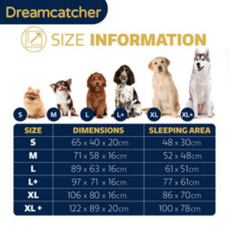 Dreamcatcher Grey Small Dog Bed Orthopaedic Shredded Memory Foam, Fleece Sleeping Area, Non Slip Base, Removable Washable Cover - thumbnail 6