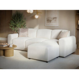 Flair Manon Boucle 3-Seater Corner Sofa - Cream - thumbnail 3