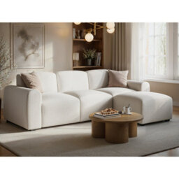 Flair Manon Boucle 3-Seater Corner Sofa - Cream - thumbnail 2