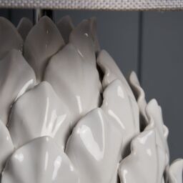 Inlight Pangas Artichoke Round Gloss White Table Lamp - thumbnail 6