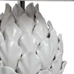 Inlight Pangas Artichoke Round Gloss White Table Lamp - thumbnail 3