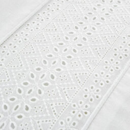 Catherine Lansfield Broderie Anglaise Single Duvet Cover Set With Pillowcase White - thumbnail 3