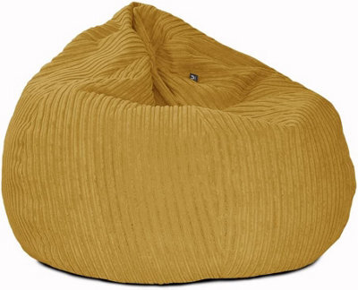 rucomfy Beanbags Rucomfy Jumbo Cord Mustard Slouchbag - Indoor Classic Bean Bag For Adults - image 1