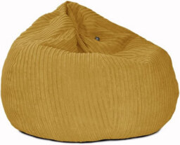 rucomfy Beanbags Rucomfy Jumbo Cord Mustard Slouchbag - Indoor Classic Bean Bag For Adults - thumbnail 1