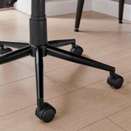 Furniturebox Uk Booker Black Faux Leather Office Chair - thumbnail 8