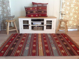 Second Nature Online Zanskar Kilim Rug Handmade In Wool Geometric Design / 120 Cm X 180 Cm - thumbnail 1