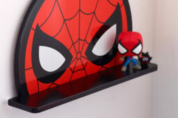 Marvel Spider-Man Small Wall Shelf, Red And Black, 42Cm W X 8Cm D X 27Cm H - thumbnail 2