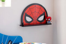 Marvel Spider-Man Small Wall Shelf, Red And Black, 42Cm W X 8Cm D X 27Cm H - thumbnail 1