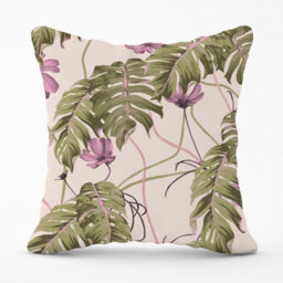 Warren Reed Designer Pink Cosmos Flowers Outdoor Cushion 45Cm X 45Cm - thumbnail 1