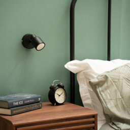 Valuelights Benton Black Single Ip44 Bathroom Wall Spotlight - thumbnail 5