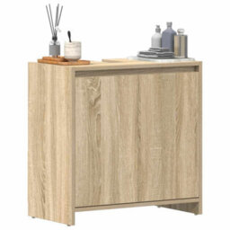 Berkfield Sturdy Bathroom Cabinet Sonoma Oak 60X33X61 Cm Engineered Wood - thumbnail 4