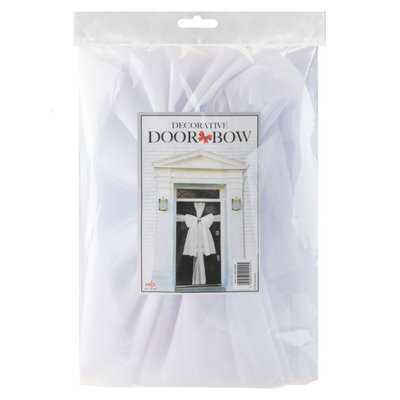 Christmas Door Bow Luxury Decoration X White Diamante - image 1