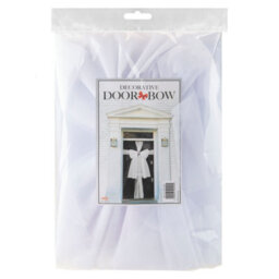 Christmas Door Bow Luxury Decoration X White Diamante