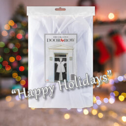 Christmas Door Bow Luxury Decoration X White Diamante - thumbnail 4