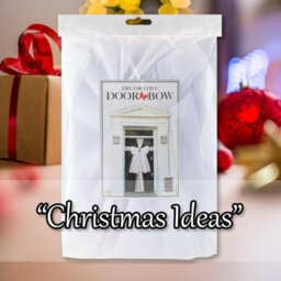 Christmas Door Bow Luxury Decoration X White Diamante - thumbnail 5