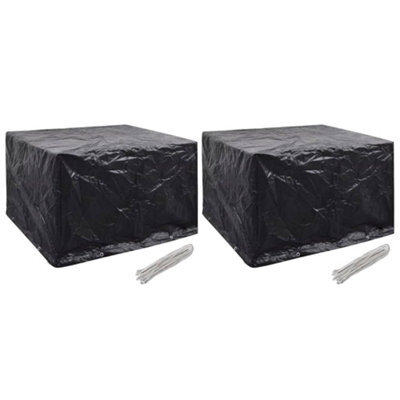 Walplus Outdoor Garden Furniture Covers 2 Pcs 8 Eyelets 135X135X90 Cm - image 1