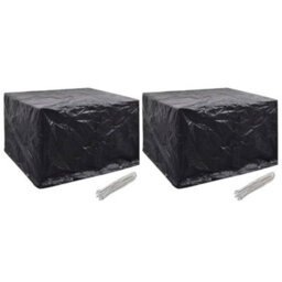 Walplus Outdoor Garden Furniture Covers 2 Pcs 8 Eyelets 135X135X90 Cm - thumbnail 1
