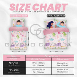 Gc Gaveno Cavailia Kids Cutie Suraus Pink Single Dinosaur Printed Duvet Cover With Matching Pillowcase Reversible Bedding Set - thumbnail 5