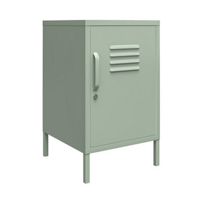 Dorel Mission District Metal End Table With 1 Door Pale Green - image 1