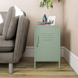 Dorel Mission District Metal End Table With 1 Door Pale Green - thumbnail 3