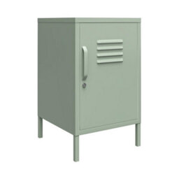 Dorel Home Mission District Metal End Table With 1 Door Pale Green