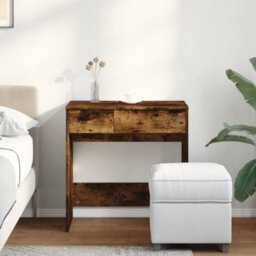 Berkfield Dressing Table With Mirror Smoked Oak 73X46.5X120 Cm - thumbnail 3